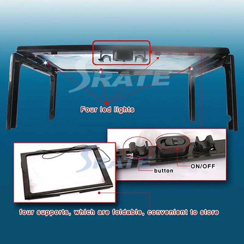 A4 большой объектив настольная линза Френеля лупа пожилых людей чтение