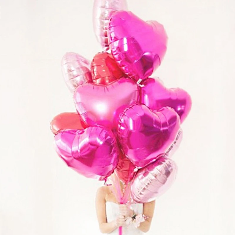 Фольгированные воздушные шары 10 шт./лот 5 дюймов звездное сердце декор для