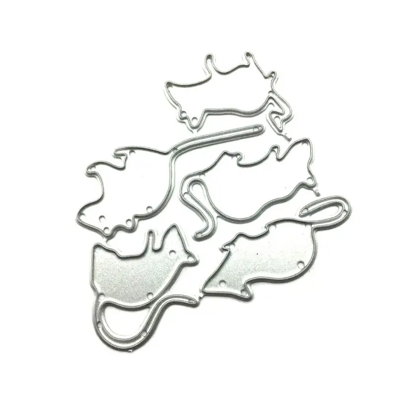 Крыса группа резки металла штампы Трафаретный Скрапбукинг DIY штамп для альбомов