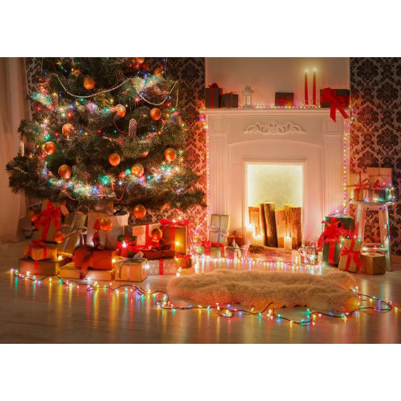 

ZHISUXI Vinyl Custom Christmas Day Photography Backdrops Prop Christmas Tree Festival Theme Photo Studio Background XT20924SD-14