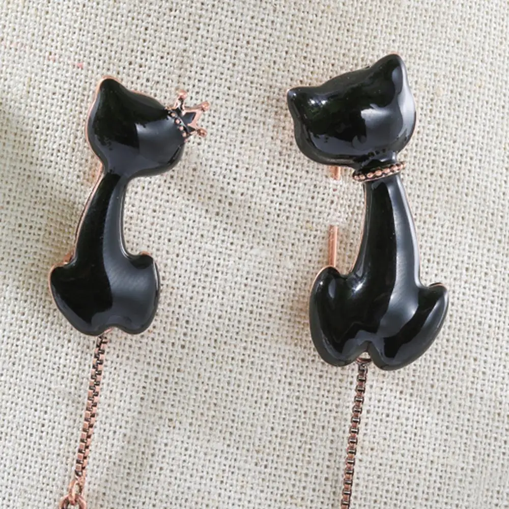 Neoglory милые черные пары броши кошки таинственные и элегантные заколки аксессуары