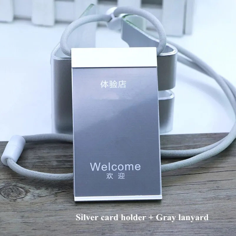 Вертикальный держатель для значка из алюминиевого сплава ID карт чехол работы с