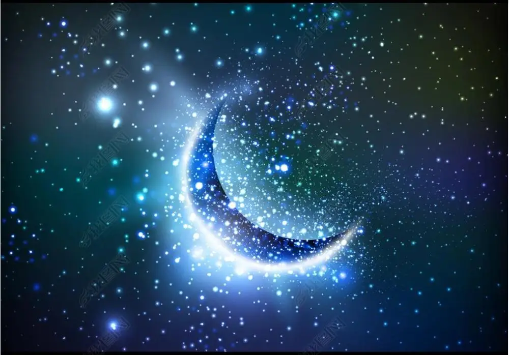 Потолочные 3d обои на заказ zeinith фантастическое звездное небо луна звезды