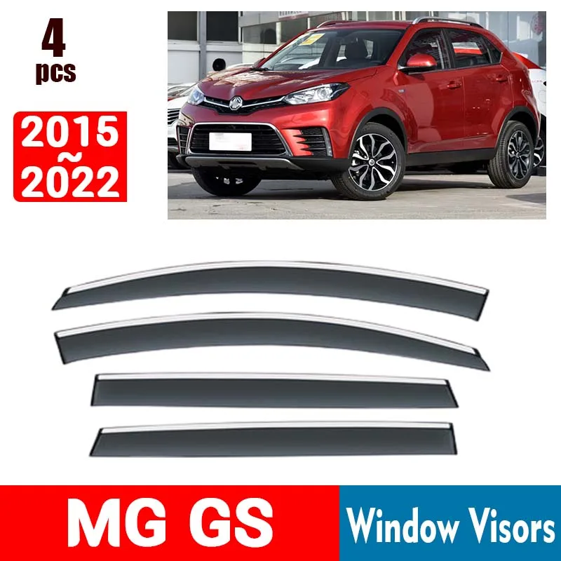 FOR MG GS MGGS 2015-2022 Window Visors Rain Guard Windows Rain Cover Deflector Awning Shield Vent Guard Shade Cover Trim