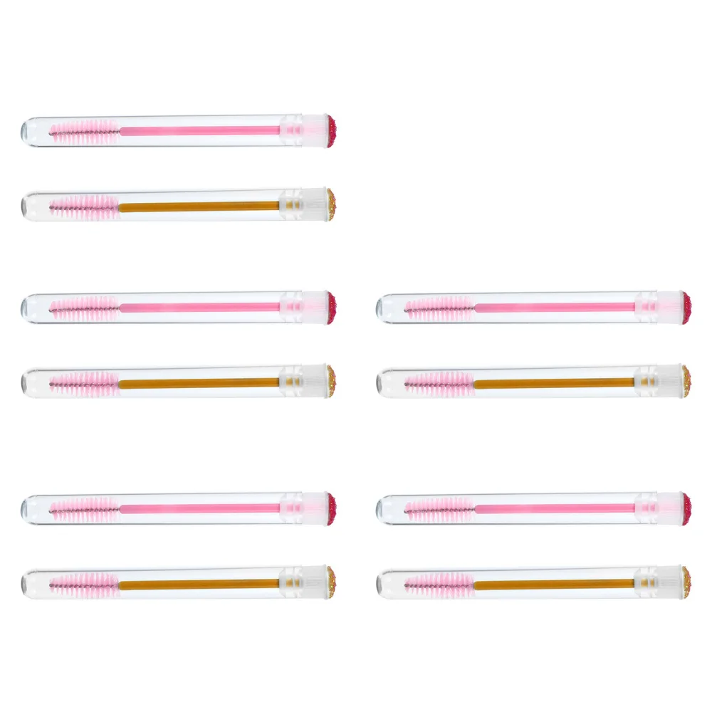 

10pcs Brush Tube Eyelash Brush Beauty Eyelash Makeup Eyelash Applicator