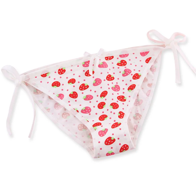 Первая шапка в сине белую полоску Second yuan Бандажное нижнее белье из чистого хлопка