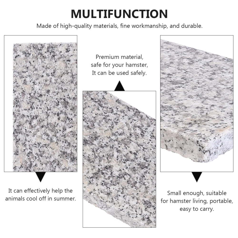 

1Pc Household Pet Board Summer Cooling Board Hamster Marble Slab Random Pattern