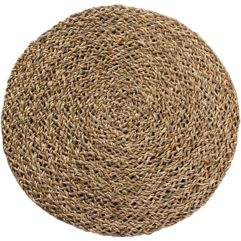 

4 Pcs Handmade Weave Non-Slip Placemat Coaster Rattan Table Mat