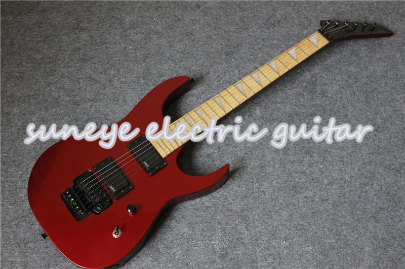 Custom Shop металлическая КРАСНАЯ ОТДЕЛКА домкраты стиль электрогитара твердая