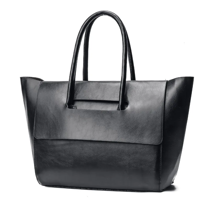 

Brand handbags designer high quality leather handbag handbags women's fashion black strap bag Women Leather Handbags