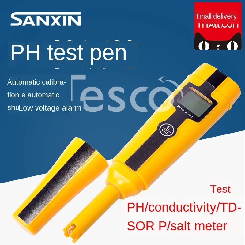 Шанхай Sanxin PHB 3 pen pH Измеритель портативный измеритель кислоты метр Тест PH Ручка 5021