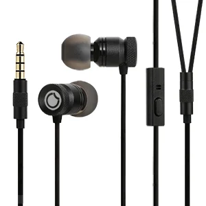 Black GGMM Соловей наушники для телефона тяжелый бас гарнитура в уши металлические наушники с микрофоном стерео проводные HiFi наушники игровые наушники - Цвет: Black