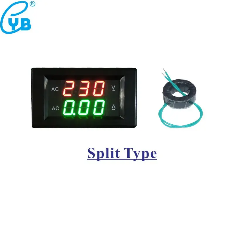 YB4835VA светодиодный цифровой вольтметр Амперметр переменного тока 60 300V 130 500V