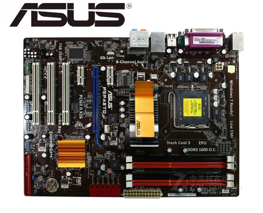 ASUS P5P43TD оригинальная материнская плата LGA 775 DDR3 16 Гб USB2.0 P43 б/у рабочего стола материнской платы доски