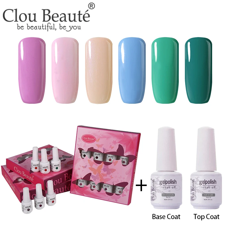 ZH37 Clou Beaute 8 шт./компл. Гель-лак для ногтей гибрид Лаки грунтовка лаки для ногтей Маникюр 8 мл Гель-лак для ногтей УФ лак - Цвет: ZH37