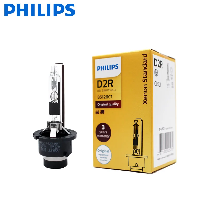 1 шт. автомобильные ксеноновые лампы Philips HID D2R 35 Вт 4200 к|Лампы для автомобильных