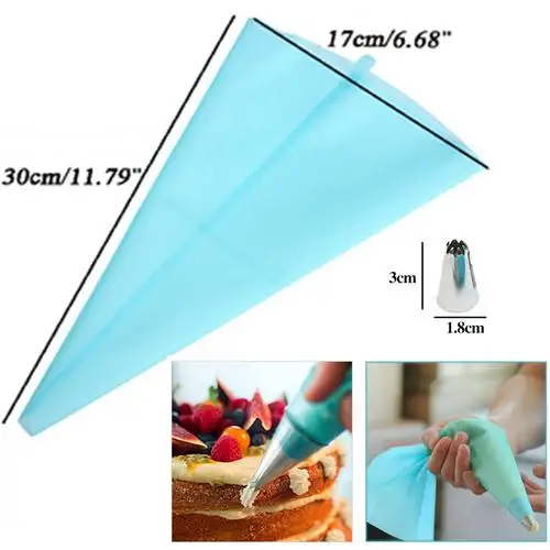 16PCS blue Инструменты для украшения торта 48 шт./компл. хорошее качество Нержавеющая сталь Обледенение Советы набор для выпечки тортов приспособление для выпечки аксессуары - Цвет: 16PCS blue