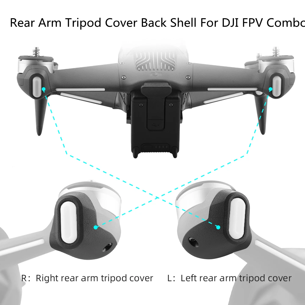 

Original Replacement Repair Parts For DJI FPV Combo Landing Gear Back Shell Rear Arm Tripod Cover Left Right Optional Accessory