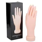 Моделирование ногтей мягкая рука гибкий подвижный силиконовый протез искусственные руки дизайн ногтей тренировочный дисплей маникюрные инструменты