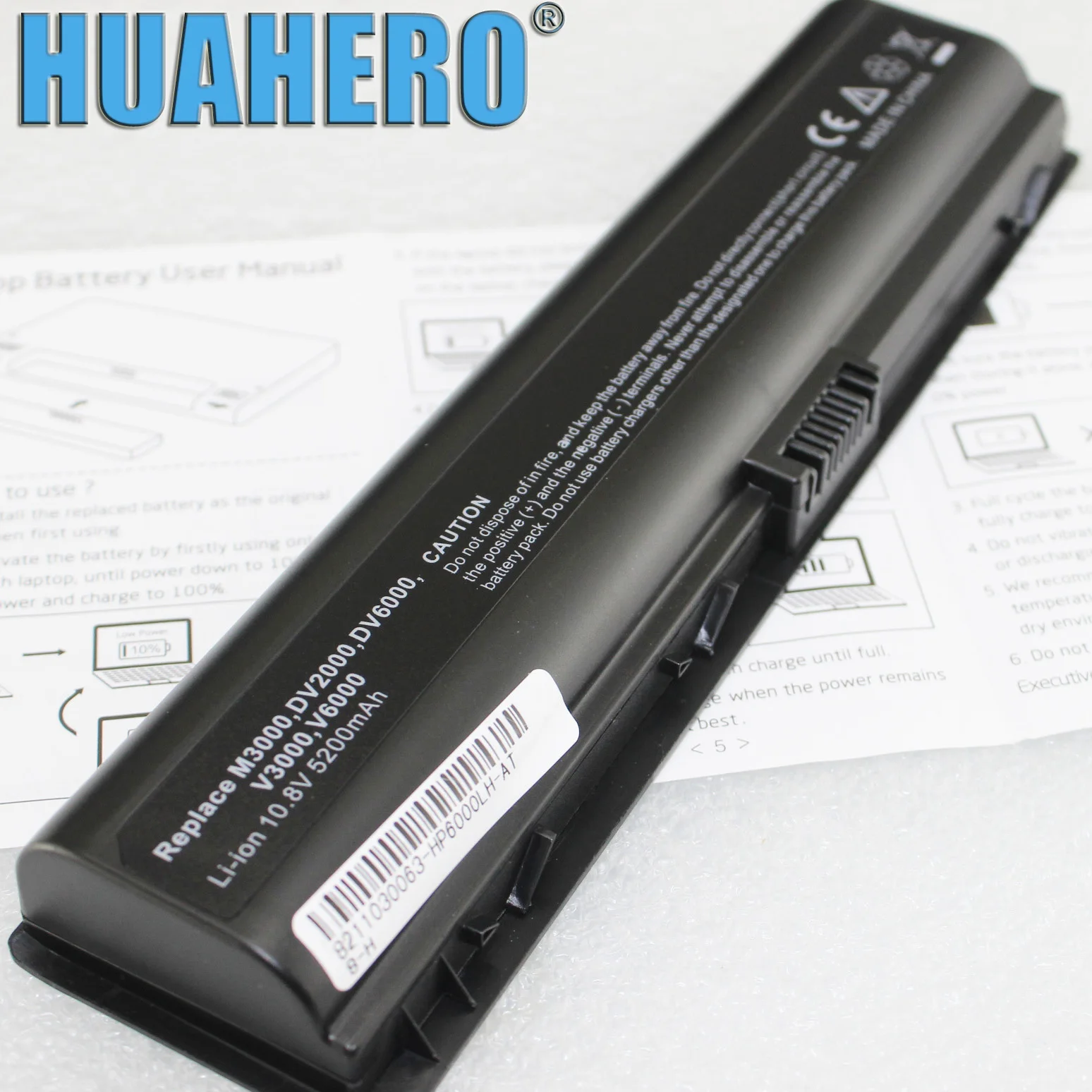 

HUAHERO Battery for HP Pavillion dv2000 v3000 V6000 dv6000 G6000 G7000 Compaq Presario A900 C700 F500 F700 440772-001 HSTNN-DB42