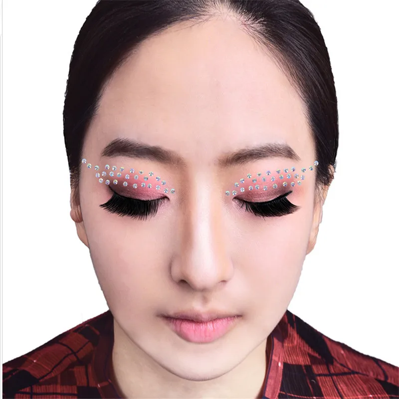 Новинка наклейки для лица акриловые хрустальные красивые макияжа вечерние