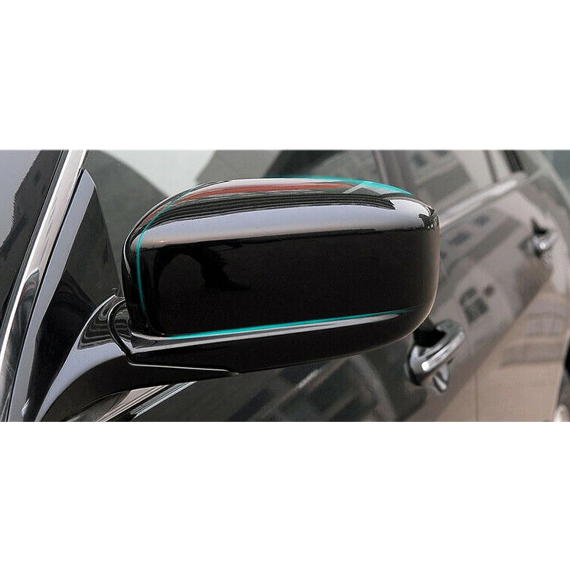 Глянцевая черная крышка автомобильного зеркала заднего вида из АБС-пластика