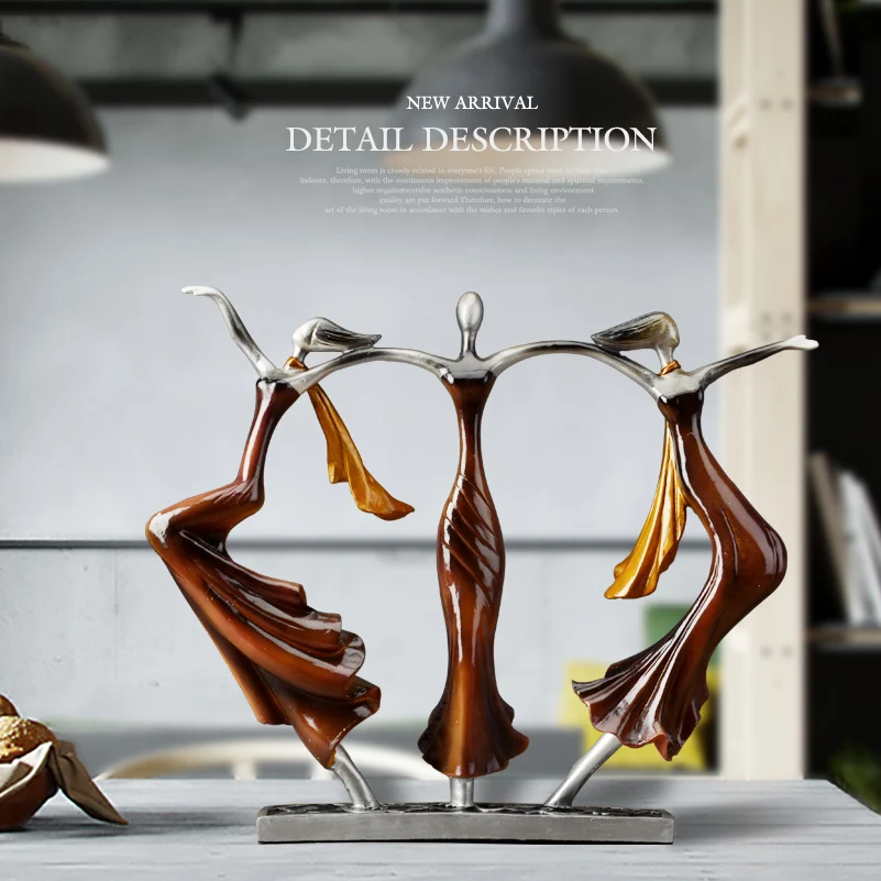 

Wedding Gifts Living culture Dancing Couple Sculpture Statue Love Decoration Desktop Crafts Abstracts Lovers Figures