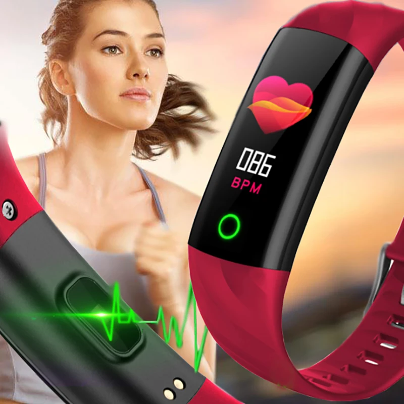 Smart IP68 BraceletWaterproof Pedometer Heart Rate Blood Oxygen Monitor Fitness Tracker Wristband Multi Sport Band | Электроника