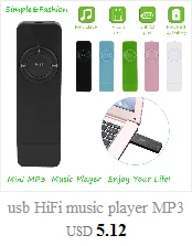 Мини usb HiFi музыкальный плеер MP3 walkman воспроизводитель портативный MP3 плеер Поддержка Micro SD TF карта 32 Гб спортивный музыкальный медиаплеер