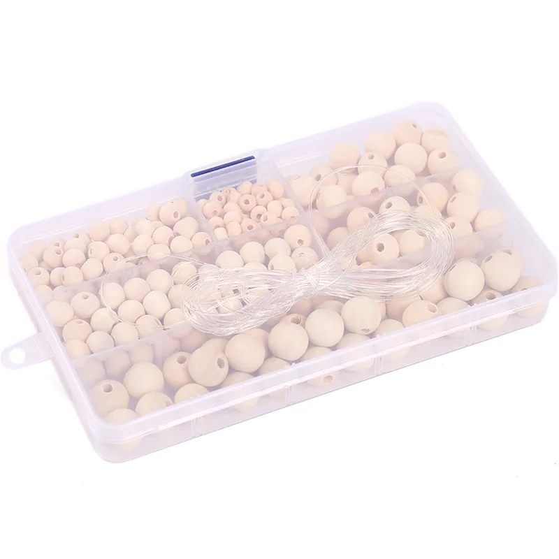 Бусины из натурального дерева незакрепленные для изготовления ювелирных