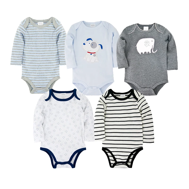 Летняя Пижама Honeyzone 5 шт./компл. Bebe дышащая хлопковая одежда для новорожденных