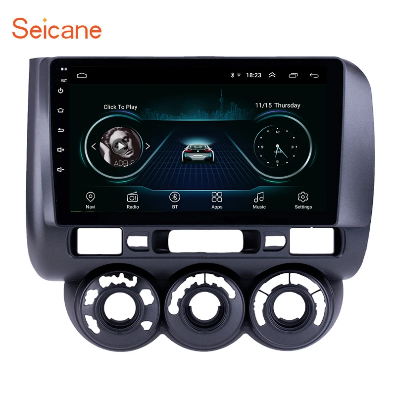 Seicane Android 8.1 9 inch Car GPS Radio Multimedia player for 2002-2008 Honda Jazz Manual AC Right Hand Drive Head Unit Stereo |