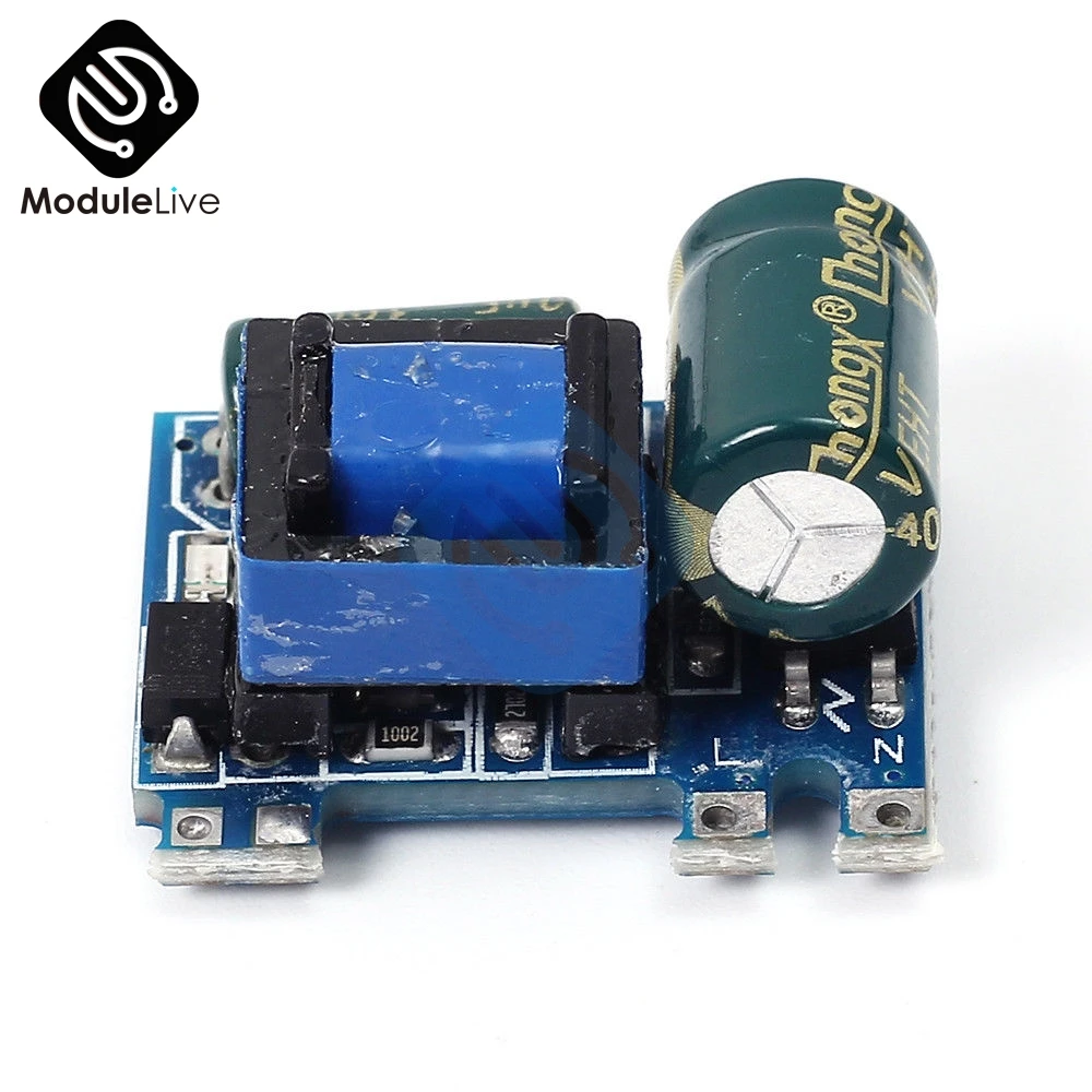 AC DC 5V 600mA блок питания 3W изолированный Переключатель 220V до понижающий модуль