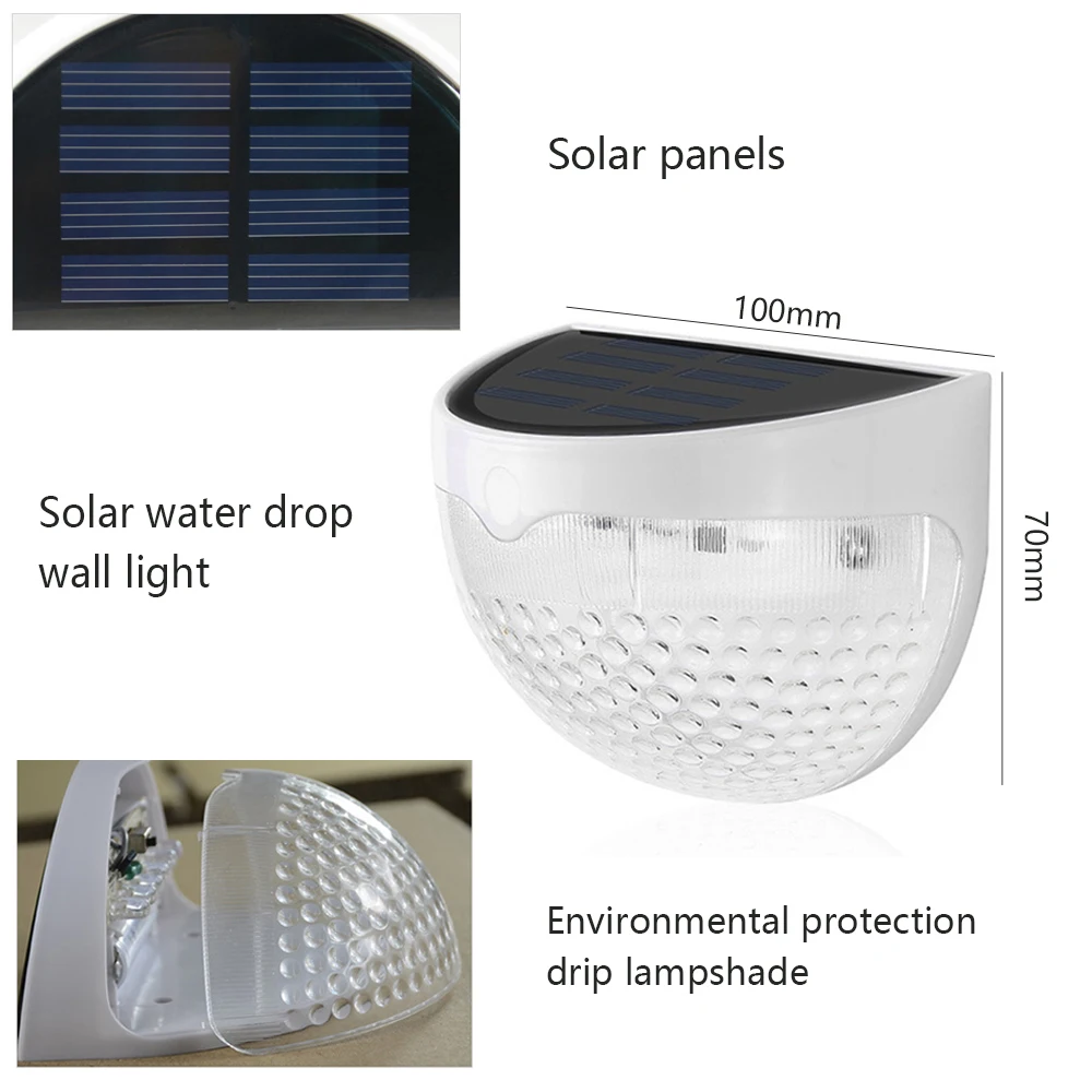 Новый светодиодный светильник на солнечной батарее водонепроницаемый Уличный