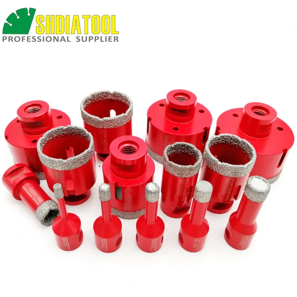 

SHDIATOOL 1pc Vacuum Brazed Diamond Drilling Core Bits M14 Connection porcelain tile Drill Bits marble stone masonry Hole Saw