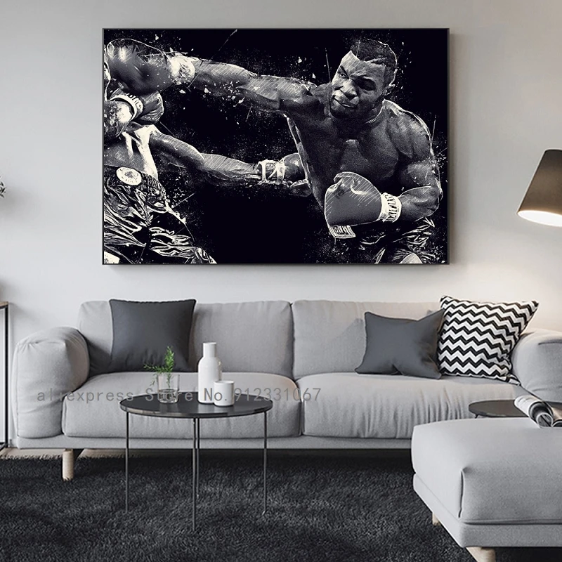 Майк Тайсон боксер звезда холст картина настенные художественные плакаты принты
