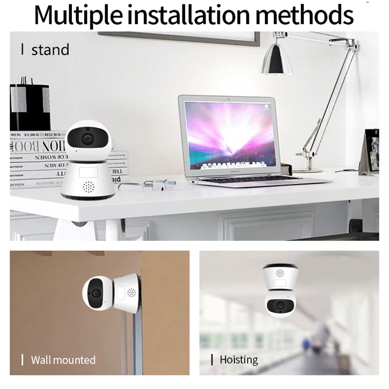 720/1080P IP камера PTZ Беспроводная мини ip Обнаружение движения инфракрасная ночного