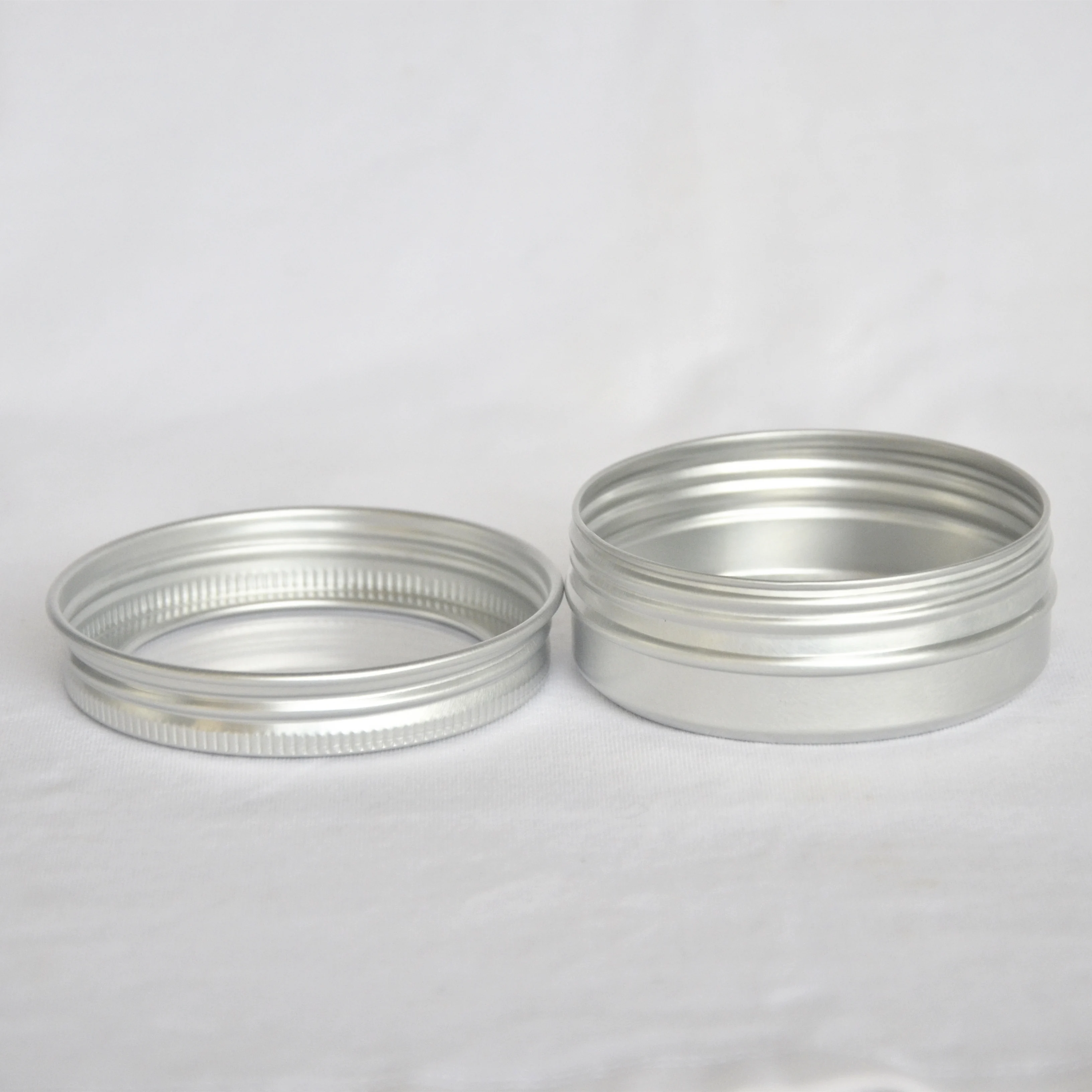 Банка из серебристого алюминия для ухода за кожей ногтей 60 г|jar tool|packaging cakejar light |