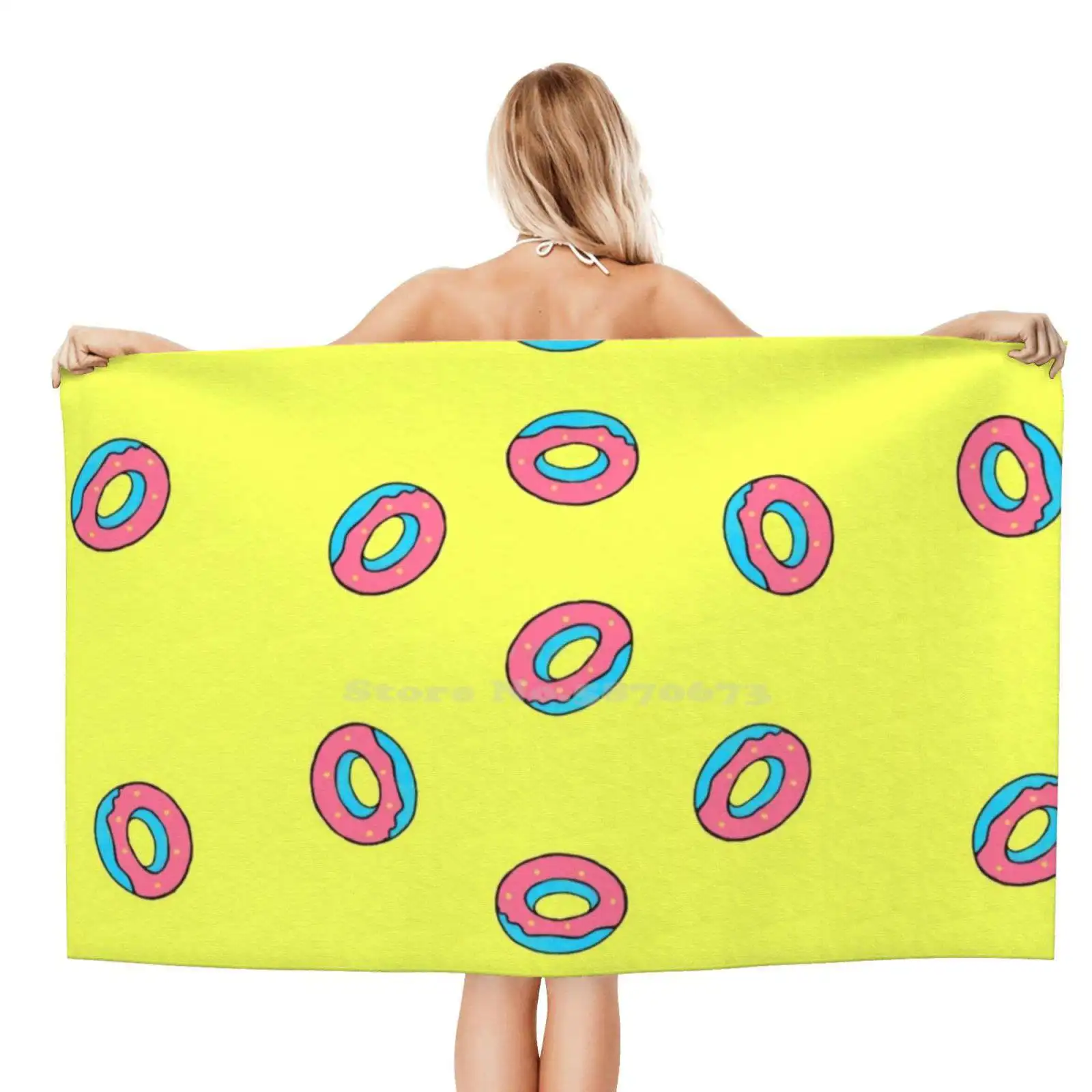 Пользовательские мягкие полотенца для ванной комнаты Got7 Пончик дизайн дома и