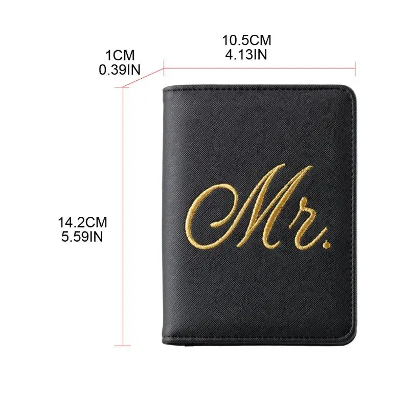 Унисекс чехол для паспорта держатель Mr Mrs свадьбы медового месяца кожа