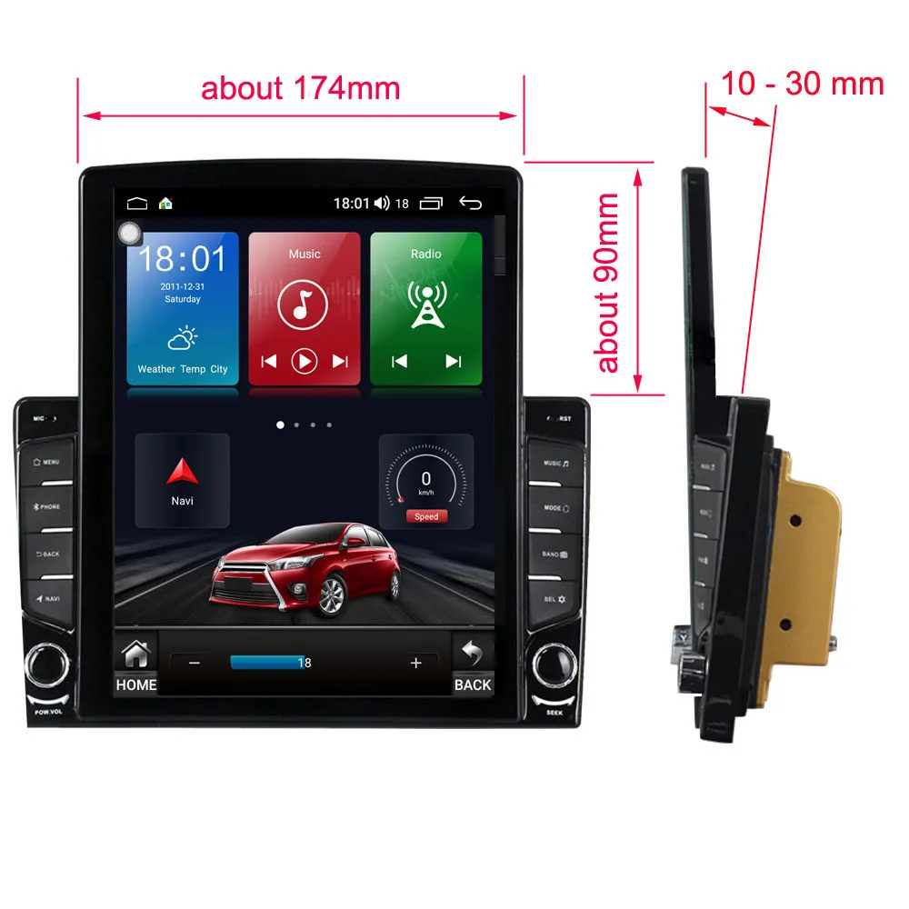 Сенсорный экран для Peugeot 2008 208 series 2012-2018 Tesla Player Android 10 64G Navigtion Автомобильный