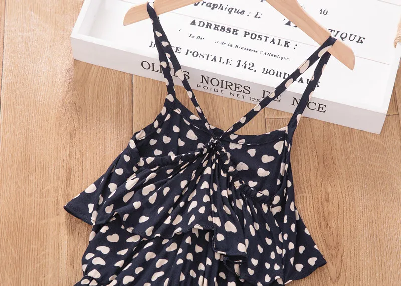 2020 summer sweet and lovely girls dress European American children's long suspender dresses sleeveless beach for kids | Детская