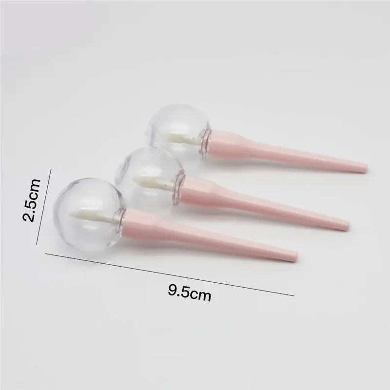 

5pcs 6ml Pink Lollipop Empty Lip Gloss Tube Mini Refillable Bottles Lips Balm Bottle Brush Container Lipgloss Tube Lipstick