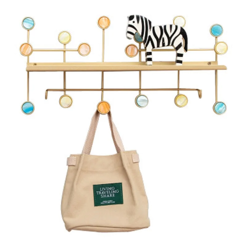 Вешалка для одежды в скандинавском стиле железная вешалка прихожей настенная