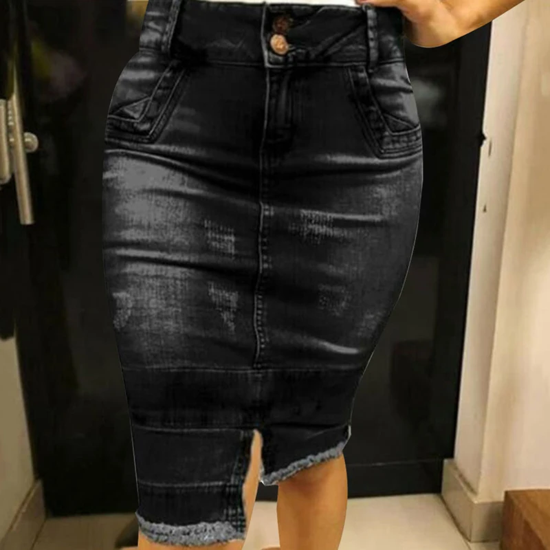 Сексуальные Обтягивающие джинсовые юбки для женщин на лето и весну Новое