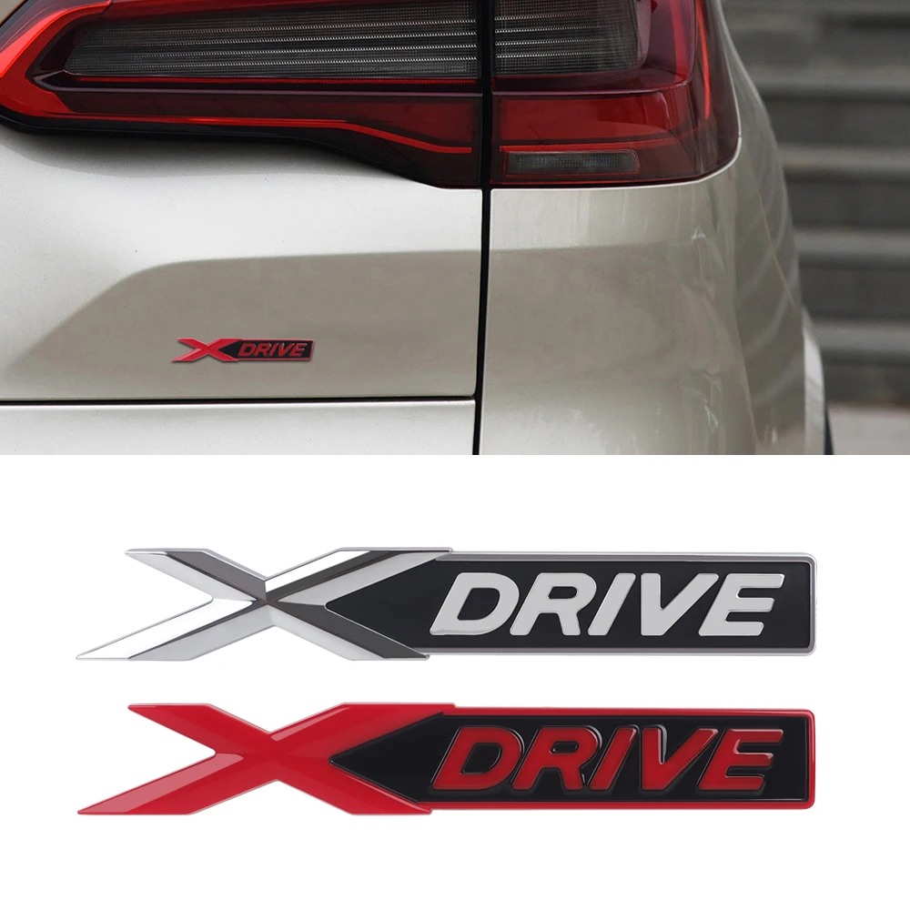 2 шт. серебристая и хромированная эмблема XDRIVE для BMW X5 X6 X3 X4 M3 M5|Наклейки на