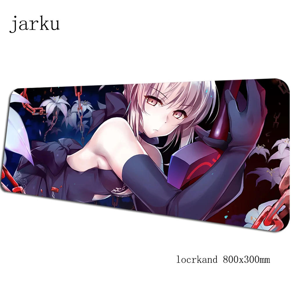 Фигурка геймерский коврик для мыши 800x300X3 мм игровой коврик для мыши fate аниме аксессуары для ноутбуков гелевый padmouse эргономичный коврик