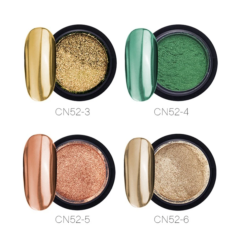 16 банок хромовый порошок для ногтей металлический дизайна зеркальный эффект