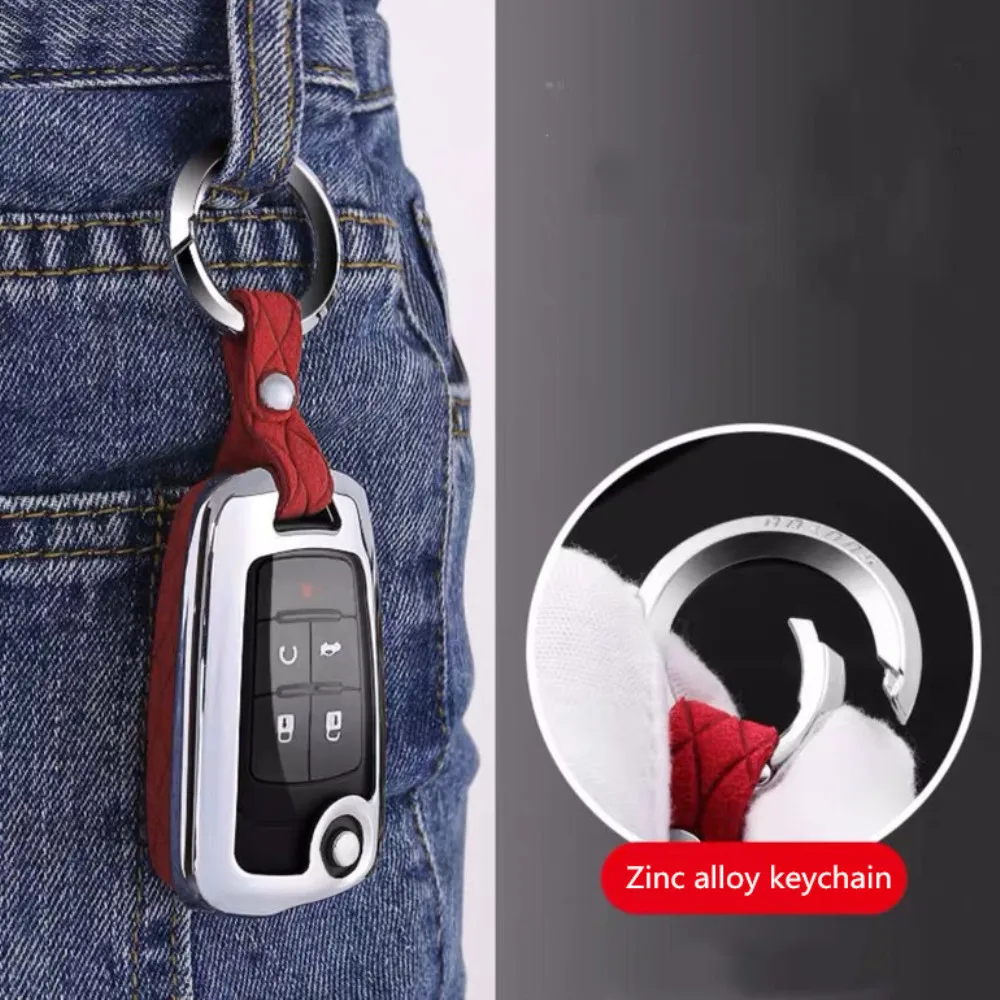 Для Chevrolet Cruze fit Buick Opel VAUXHALL Astra Corsa Antara Meriva чехол для ключей автомобиля из натуральной кожи оцинкованный сплав