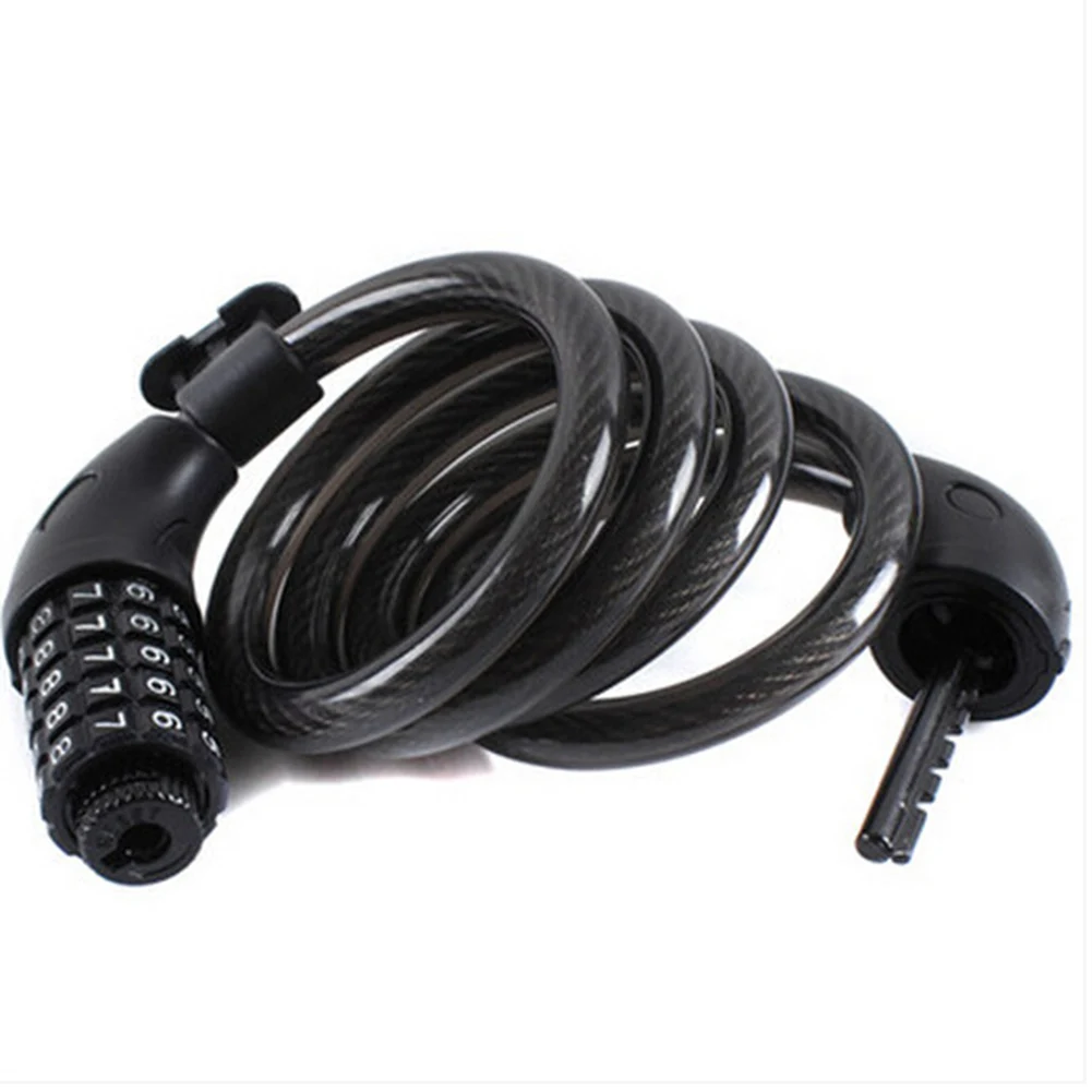 Новый велосипед замок кабель Противоугонные пароли кабельный с 5 значной